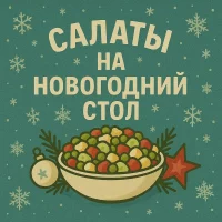 Салаты и закуски на новый год в MAX