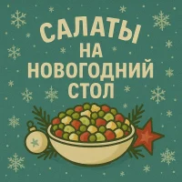 Салаты и закуски на новый год в MAX