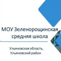 МОУ Зеленорощинская средняя школа, Ульяновский р-он Ульяновская обл.